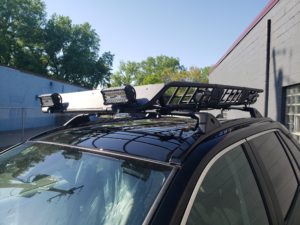 2020 Toyota RAV4 Overland roof rack with custom lights